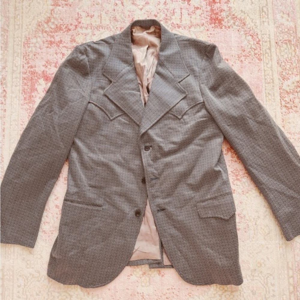 Knit Pickers, Vintage Classic Gray Men's Blazer